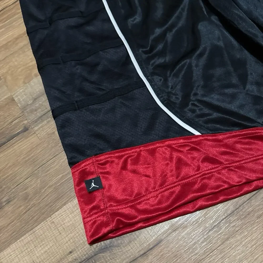 2012 Air Jordan Chicago Silky Dazzle Shiny Vintage Basketball 395417-012 Shorts